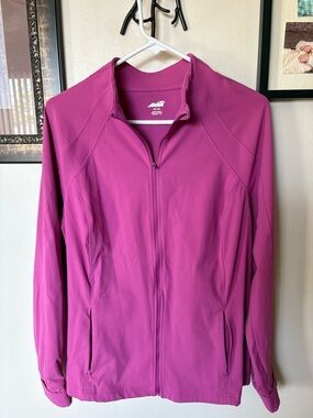 Avia Women's Magenta Zip-Front Utility Jacket